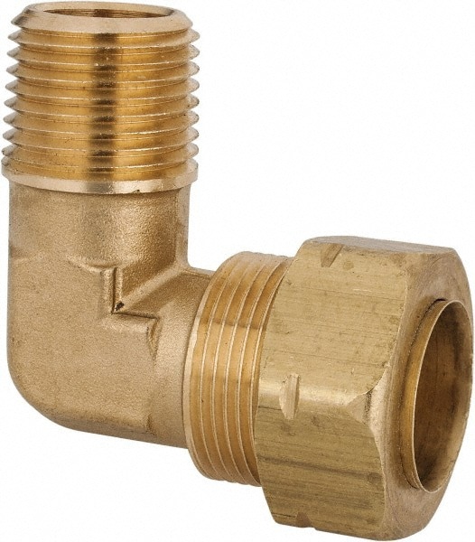 Compression Tube Male Elbow: 1/2-14